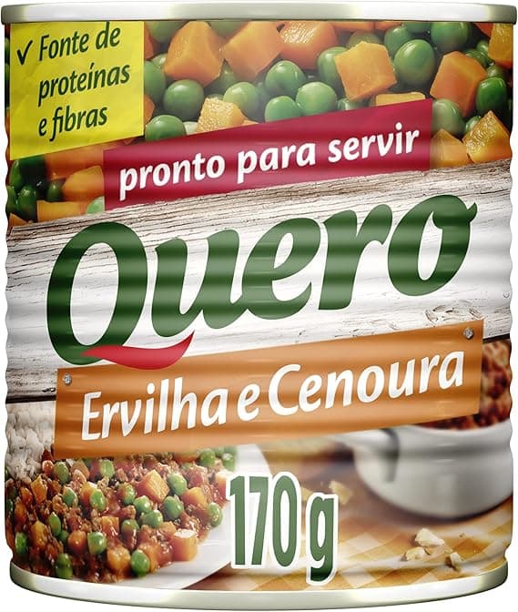 Ervilha e Cenoura Quero 170g: R$5,59 na Amazon com frete grátis