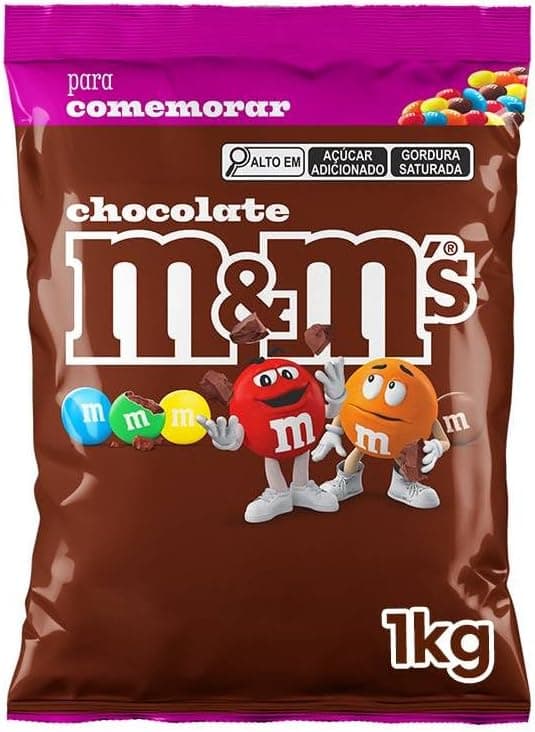 M&amp;M’S Ao Leite 1kg a R$24,90 na Amazon: cores vivas na volta às aulas