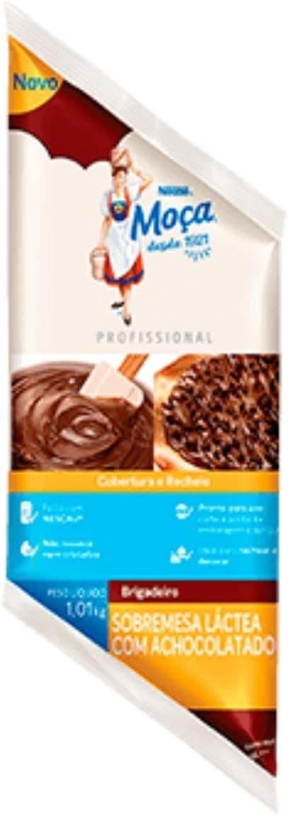 Recheio MOÇA Brigadeiro 1,01kg por R$42,44 na Amazon: sabor clássico