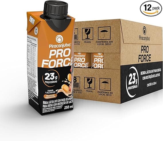 Proteína ProForce 23g Zero Lactose Amendoim — 12x250ml por R$118,68