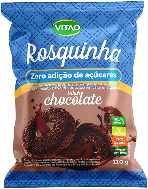Rosquinha Integra Zero Chocolate 110g Vitao por R$12,89 na Amazon