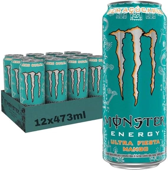 Monster Mango Loco Ultra Fiesta Zero Açúcar 473ml – Pack 6 por R$56,94