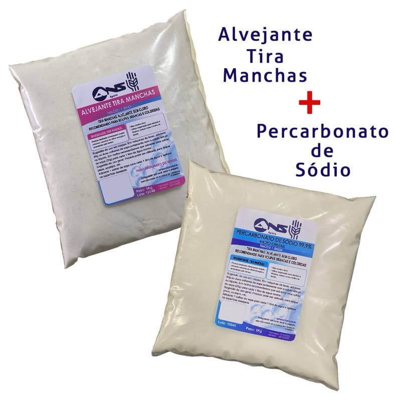 Alvejante e percarbonato de sódio para remoção eficiente de manchas e limpeza doméstica sustentável