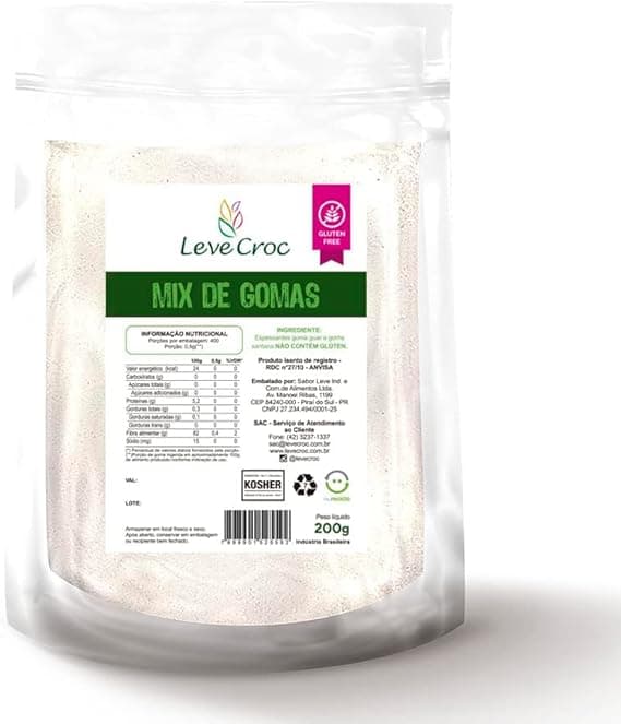 Mix de Gomas 200g: liga massas sem glúten por R$15,12 na Amazon