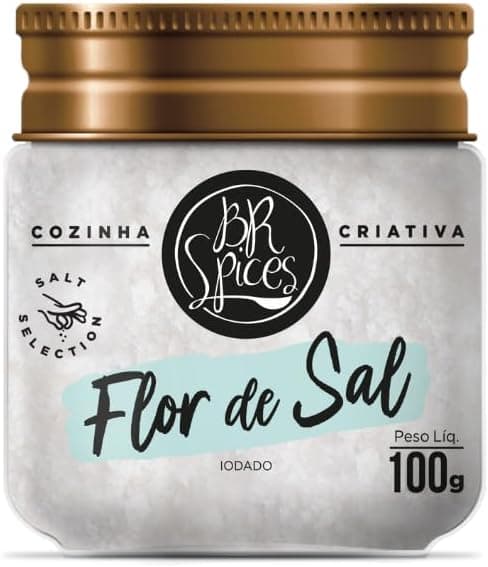 Flor de Sal BR Spices 100 g com frete grátis na Amazon, sabor suave