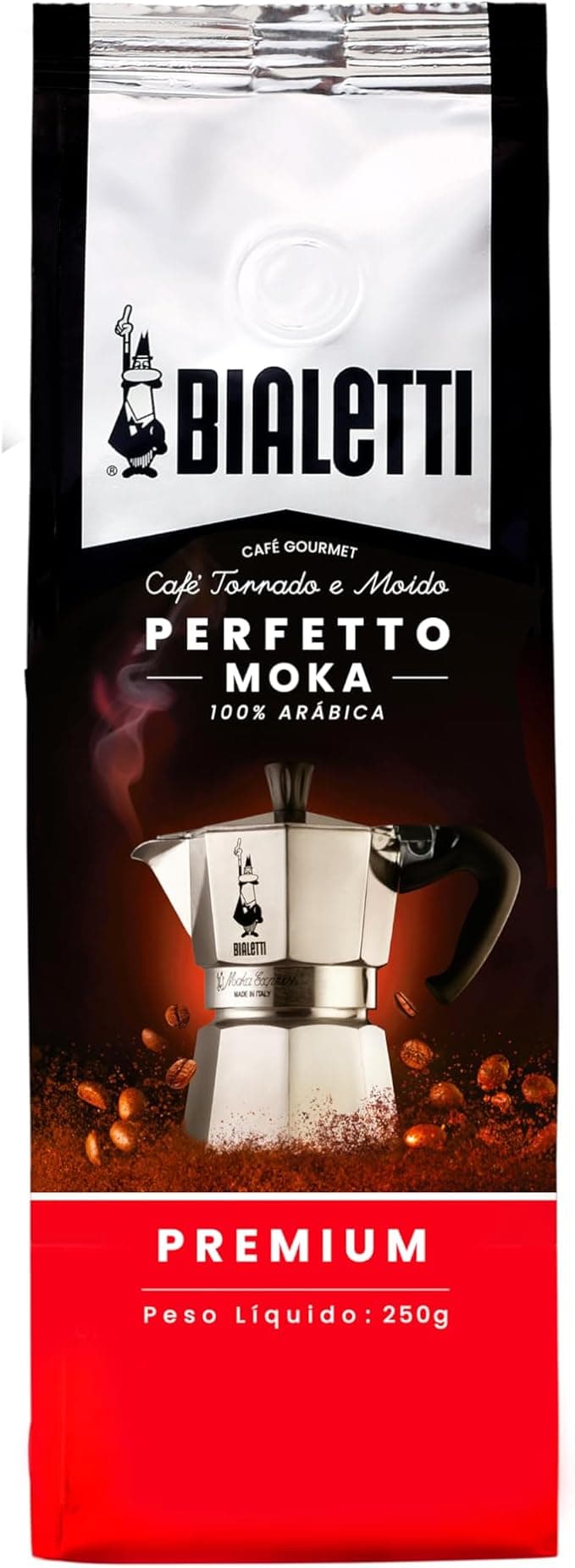 Bialetti Napoli 250 g: Café moído para moka a R$39 na Amazon (20% off)