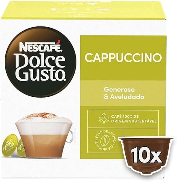Cappuccino Dolce Gusto (10 unid.) por R$17,90 com 35% desconto