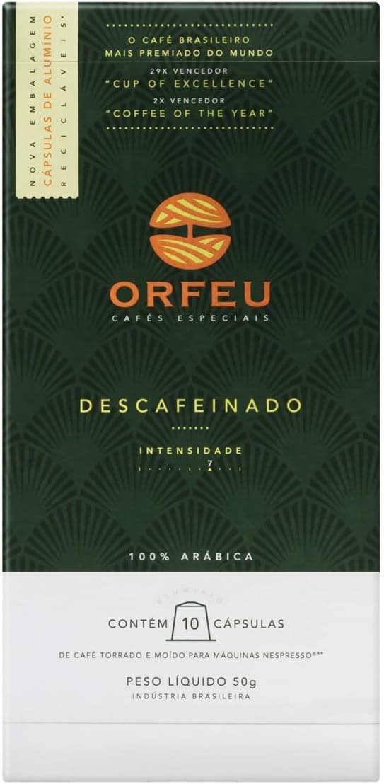 ORFEU Descafeinado: cápsulas Nespresso, 10 unid. por R$43,90