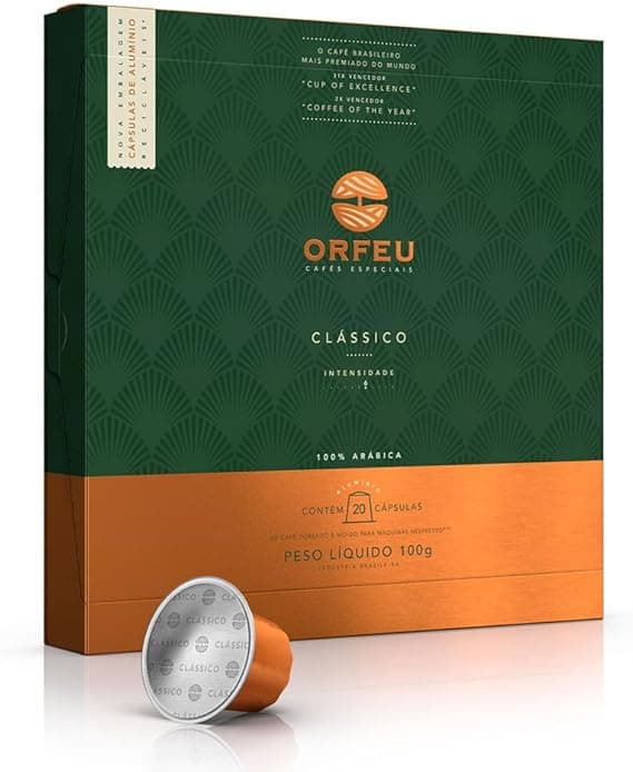 Orfeu Clássico: Cápsulas Nespresso 20 un por R$45,52 com 37% desconto