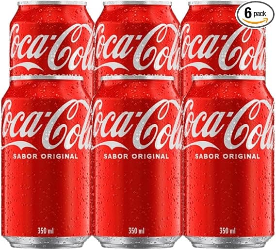 Pack Coca-Cola 6 latas 350ml por R$ 22,49 — Volta às Aulas