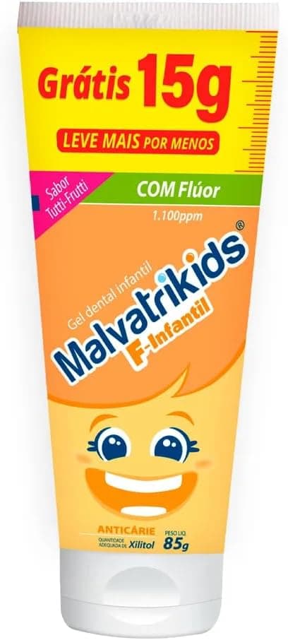 Malvatrikids F-Infantil Anticarie 85 g +15 g — R$19,49 frete grátis