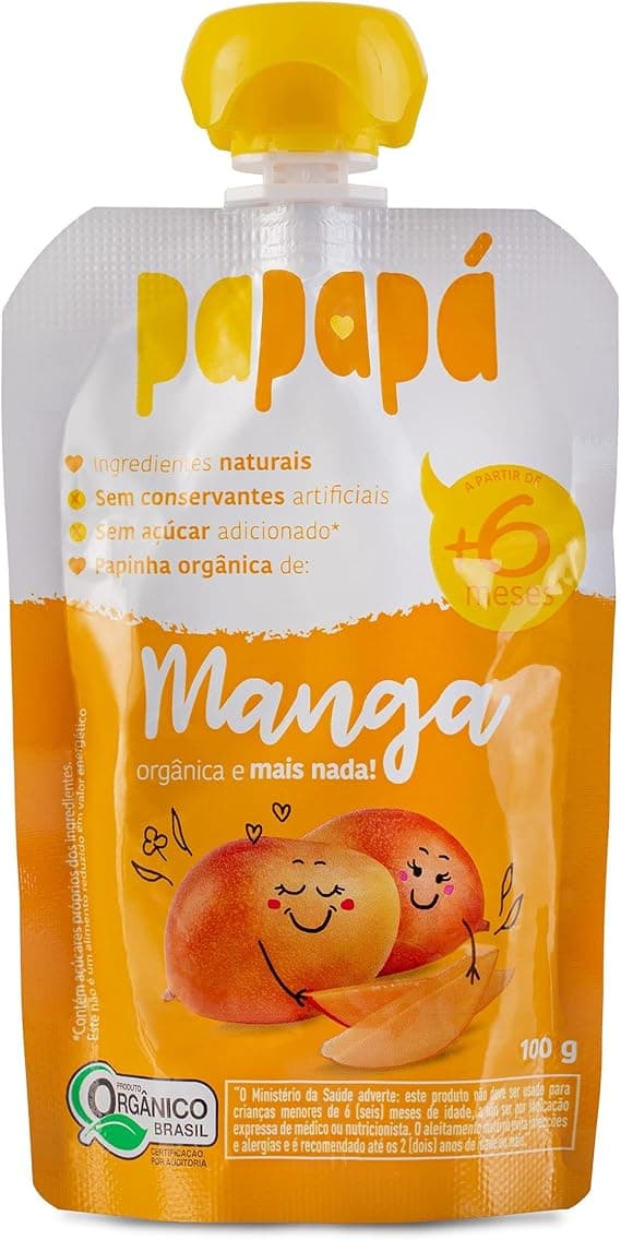 Papapá Papinha Orgânica de Manga 100g – R$8,90 na Amazon, frete grátis