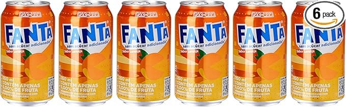 Fanta Laranja Zero 350ml: Pack 6 latas por R$17,94 na Amazon