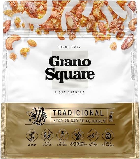 Granola GranoSquare Zero Açucar 200 g — R$36,10 frete grátis na Amazon