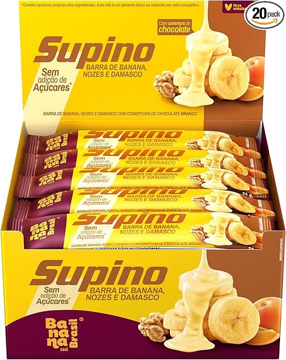 Banana Brasil: Barra Zero Açúcar com Banana, Damasco e Nozes