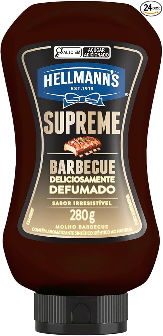 Hellmann’s Supreme Squeeze Molho Barbecue Defumado 280g R$14,90 Amazon