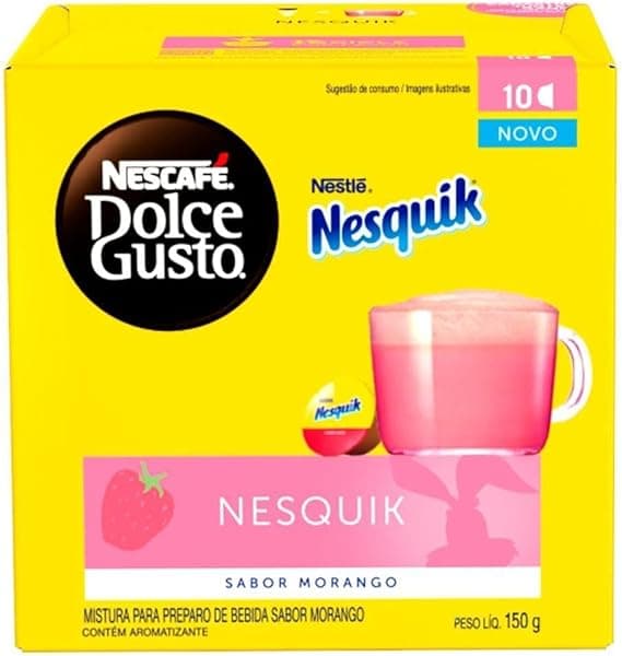 Dolce Gusto Nesquik Morango 10 cápsulas — R$17,72 na Amazon