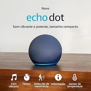 Echo Dot 5ª geração: R$ 413,10 à vista com 90 dias Amazon Music