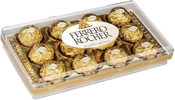 Ferrero Rocher 12 por R$49,99 na Amazon frete grátis e estoque baixo