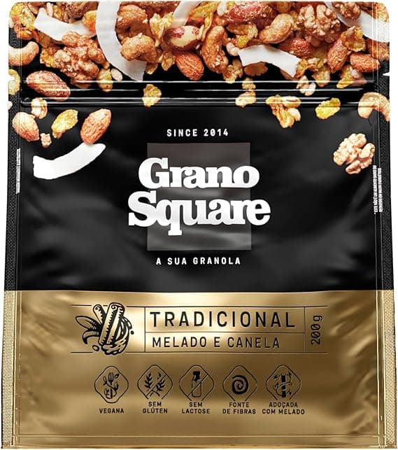 Granola GranoSquare Premium 200g – R$27,97 Amazon entrega grátis 4,7/5