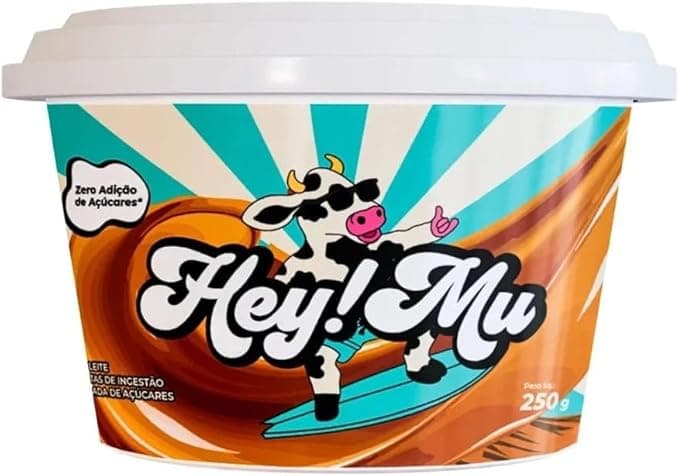 Hey!Mu Doce de Leite Zero Açúcar – 250 g por R$39,90, 29 kcal/porção