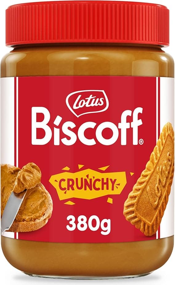 Pasta Lotus Biscoff Crunchy 380 g por R$60,70 na Amazon