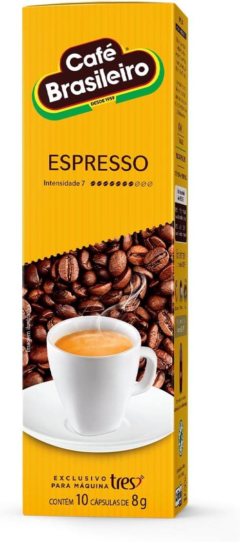 Kit Espresso TRES 3 Corações: 10 cápsulas por R$24,69 com frete grátis