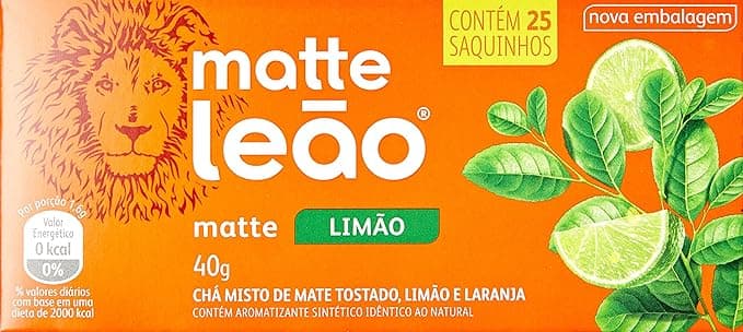 Chá Matte com Limão Leão Fuze — 25 sachês por R$5,99 frete grátis