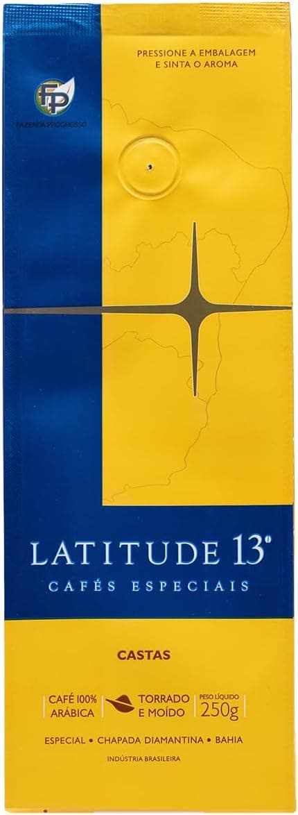 Latitude 13 Café Castas Torrado e Moído 250 g R$27,80 na Amazon
