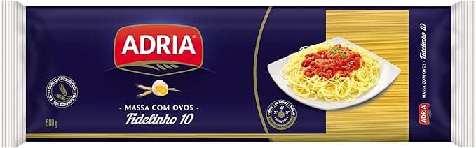 Adria Massa com Ovos Fidelinho 500 g — R$10,61 na Amazon
