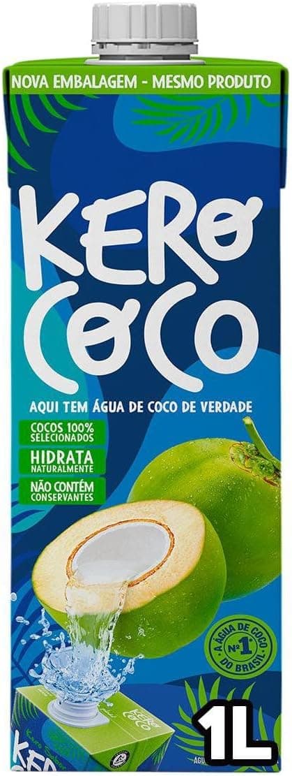 Água de coco esterilizada Kero Coco 1L com 12% desconto a R$13,99