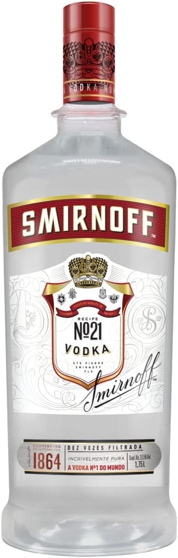 Smirnoff 1,75L em promoção: R$59,90 com entrega grátis e 6% de desconto