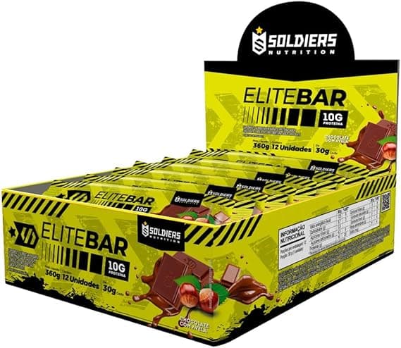 Barra Elitebar CX 30g, 12 unid por R$59,90: sabor e praticidade