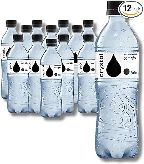 Água com Gás 500ml: Kit 12 por R$42,90, ideal para Volta às Aulas