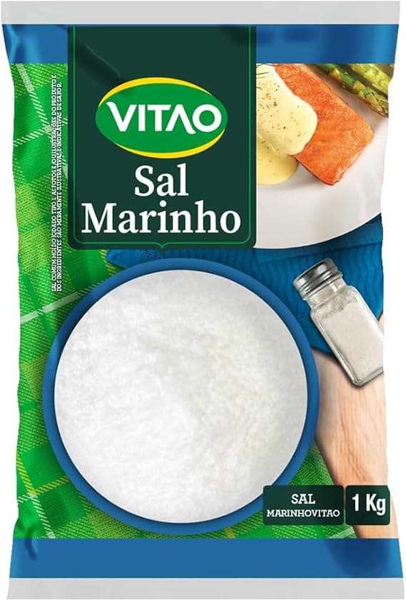 Sal Marinho Vitao 1 kg por R$19,90: minerais preservados para as aulas