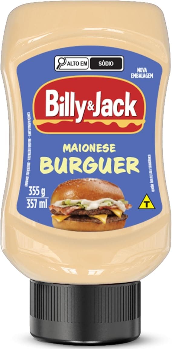 Maionese Billy &amp; Jack 355g por R$7,56 na Amazon com frete grátis
