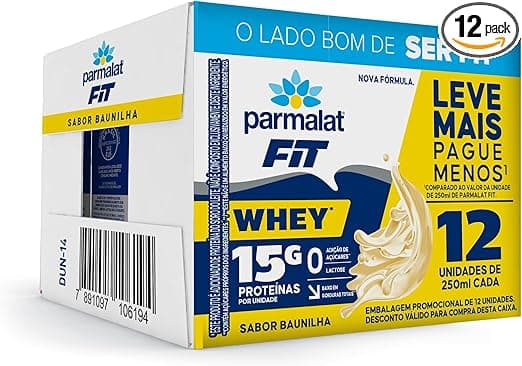 Parmalat Fit: Bebida Proteica Baunilha 250 ml Pack 12 por R$77,88