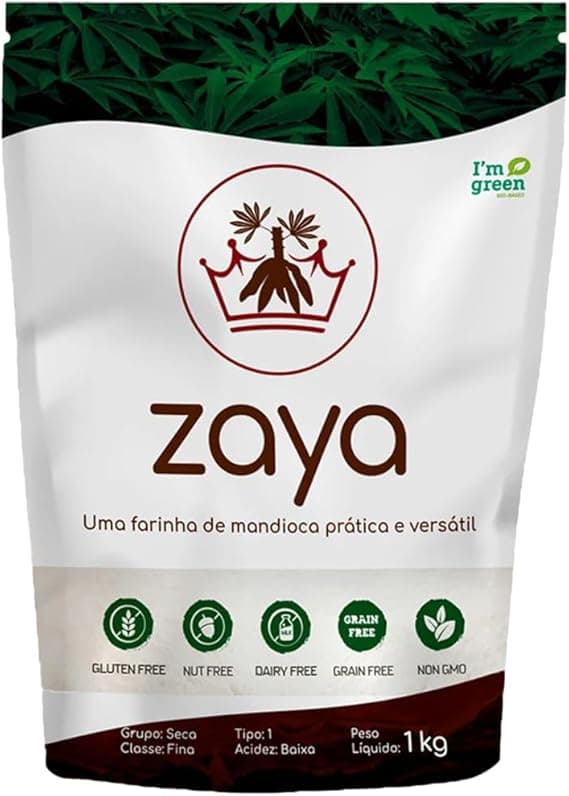 Zaya Farinha: farinha sem glúten de ingrediente único por R$14,90