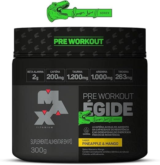 Égide 300 g: pré-treino Max Titanium sabor Abacaxi/Manga por R$130