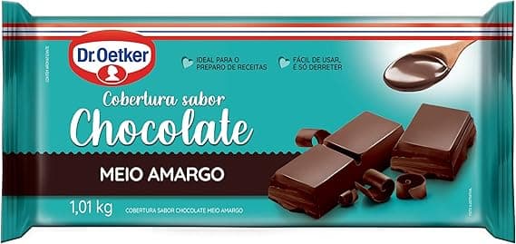 Dr. Oetker Cobertura Meio Amargo 1 kg por R$41,98 na Amazon