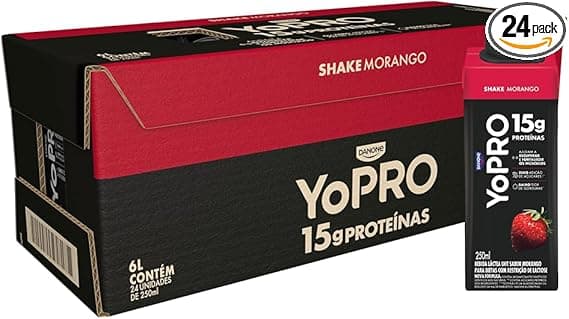 Pack YoPRO Morango 24×250 ml com 15 g proteína para a volta às aulas