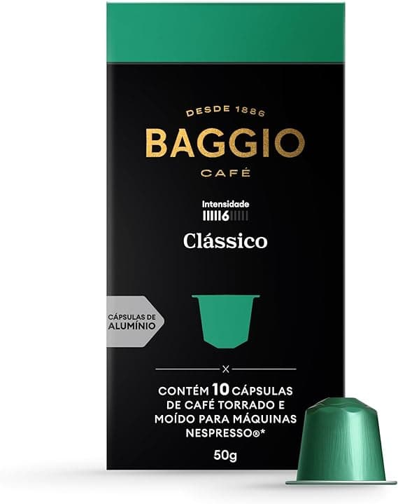 Cápsulas Baggio Clássico para Nespresso: 10 un. por R$20,90 na Amazon