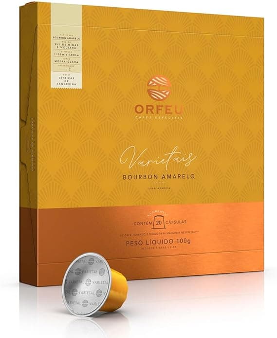 Orfeu Bourbon Amarelo: cápsulas 20 unid. a R$60,68 com 17% desconto