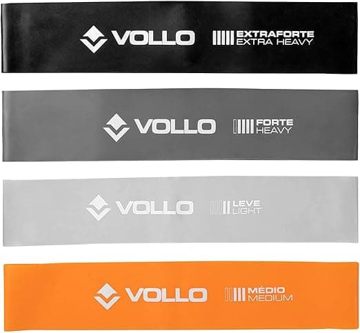 Vollo: Kit 4 Faixas Elásticas Mini Bands com 24% de desconto (R$41,35)