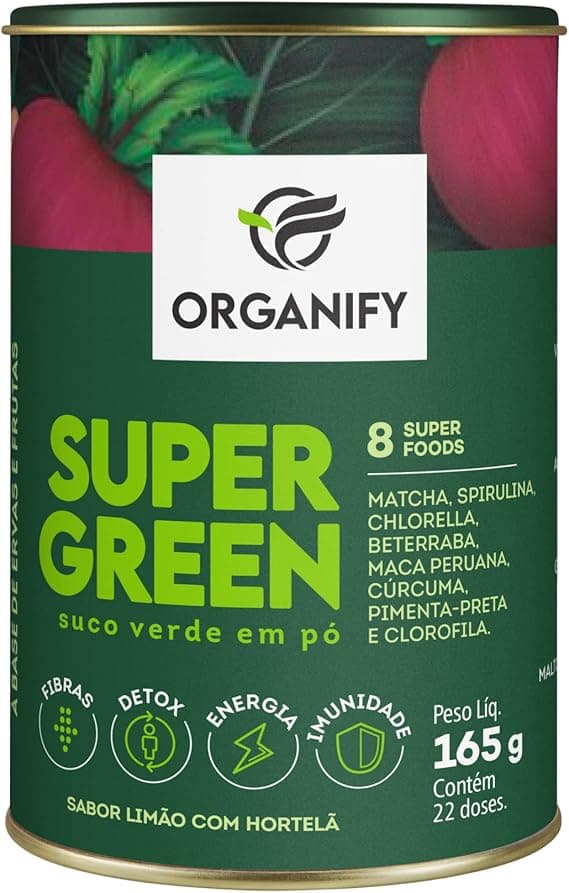 SUPERGREEN: Suco verde em pó com 8 superalimentos a R$117,90 — Amazon