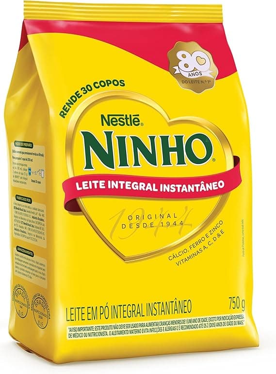 Sachê 750g Ninho Integral Instantâneo R$41,99 na Amazon Volta às Aulas