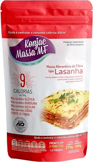 Konjac Massa MF Lasanha Zero Carboidrato (270 g) – Oferta Amazon: R$20,99