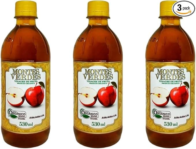 Vinagre de Maçã Orgânico Montes Verdes 5% – Kit com 3 Unidades