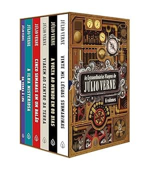 Box com 6 obras de Júlio Verne por R$56,04 – 68% de desconto