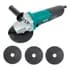 Hanabi 115mm 880W Esmerilhadeira Angular Profissional Azul petróleo